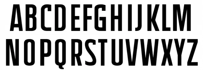 Friedrich Condensed Caratteri MINUSCOLO