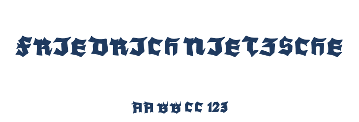 Friedrich Nietzsche Font Preview