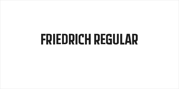Friedrich Regular Logo