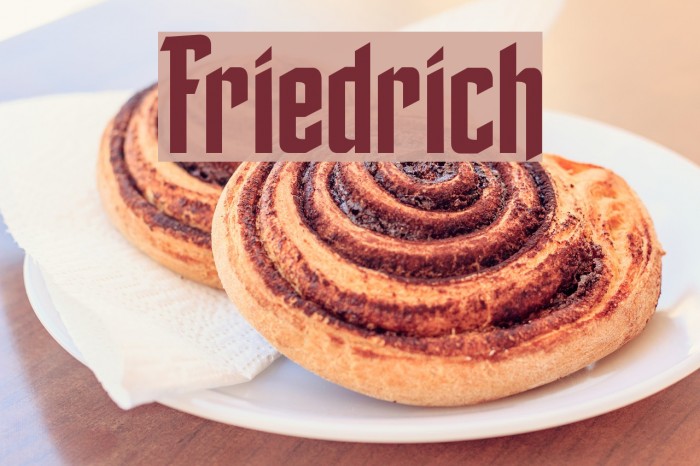 Friedrich Font examples