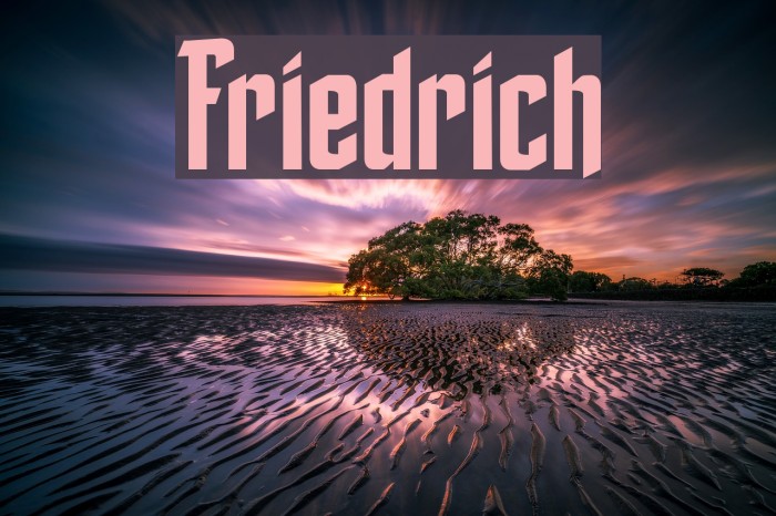 Friedrich Font examples
