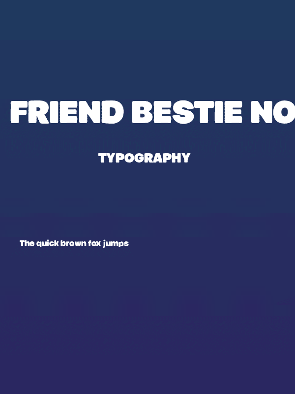 Friend Bestie Normal Poster