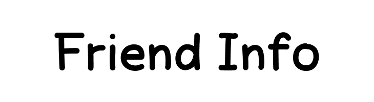 Friend Info 