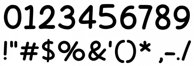 Friend Info Шрифта ДРУГИЕ символов