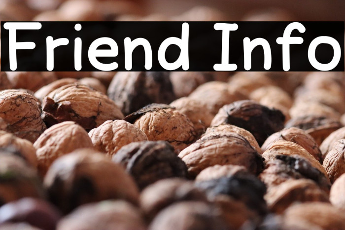 Friend Info Example 1