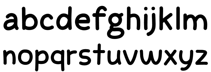 Friend Info Schriftart Kleinbuchstaben