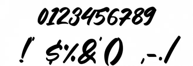 Friend Write Font OTHER CHARS