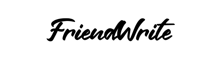 Friend Write  les polices de caractères gratuit tlcharger