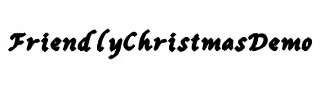 Friendly Christmas Demo フリーフォントのダウンロード