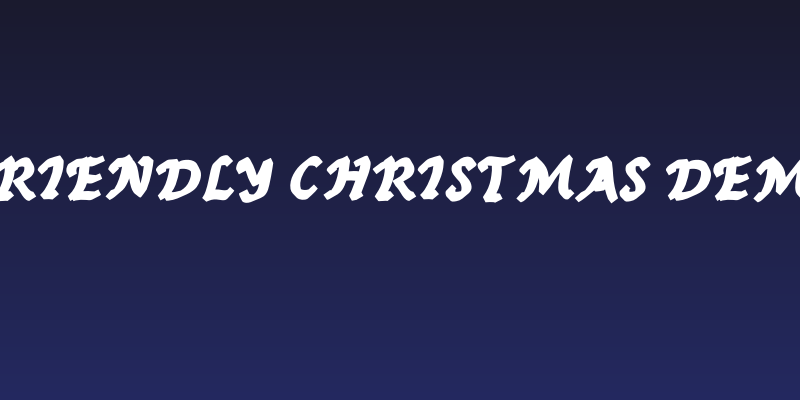 Friendly Christmas Demo Social Header