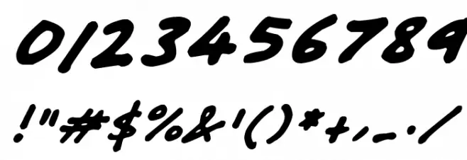 Friendly Felt Tips Italic Font OTHER CHARS