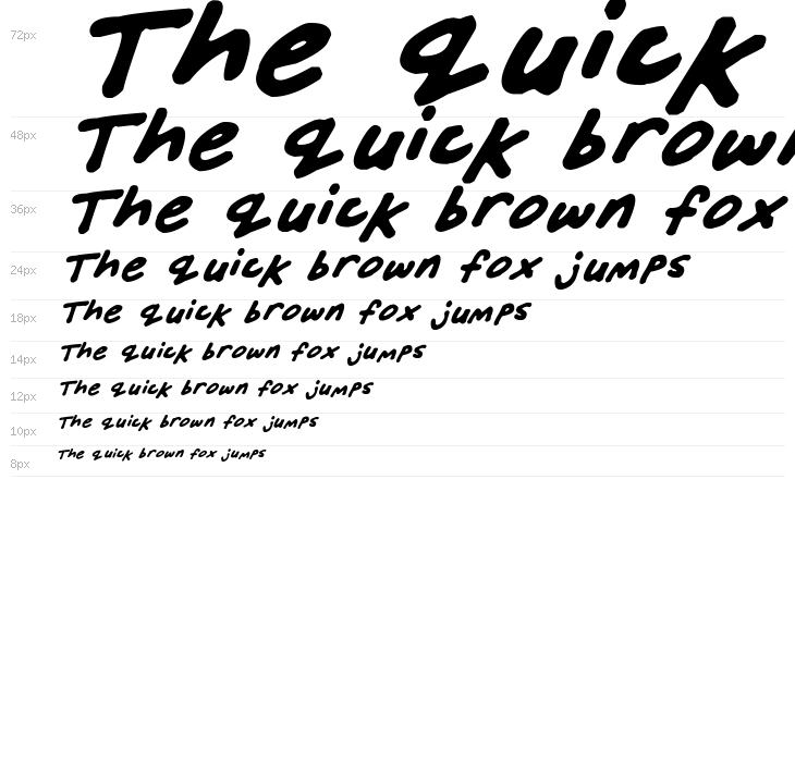 Friendly Felt Tips Italic Waterfall