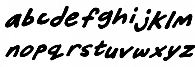 Friendly Felt Tips Italic Шрифта строчной