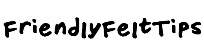 Friendly Felt Tips  Fuentes Gratis Descargar