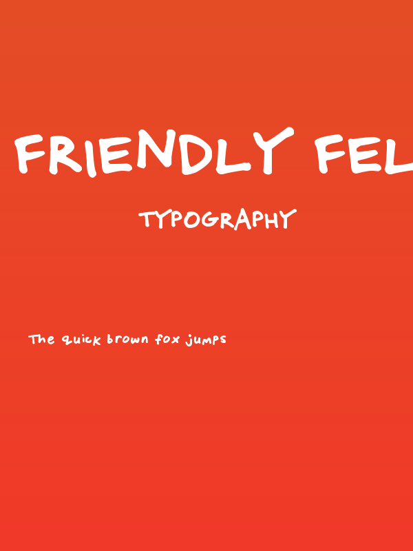 Friendly Felt Tips Poster