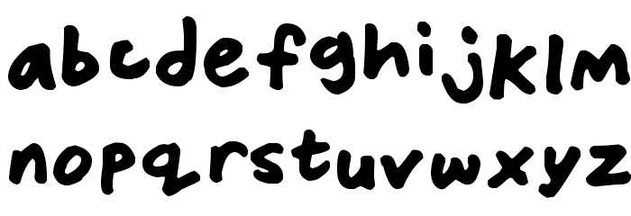 Friendly Felt Tips Font LOWERCASE