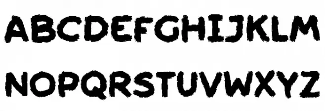 Friendly Ghost Schriftart Groß