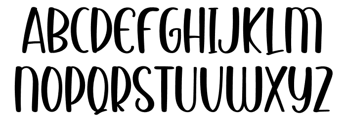 Friendly Hearts Font UPPERCASE