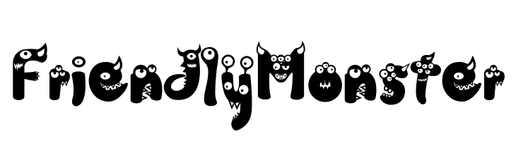 Friendly Monster  Скачать бесплатные шрифты