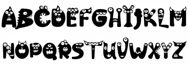Friendly Monster 字体 大写