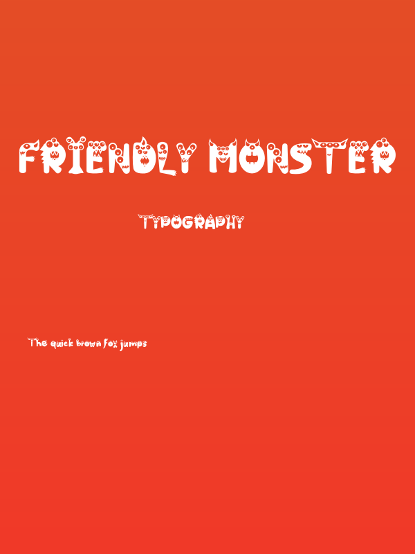 Friendly Monster Poster