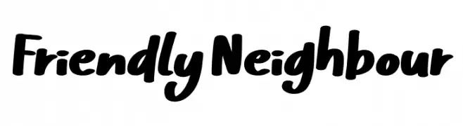 Friendly Neighbour Font