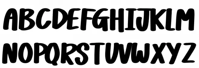 Friendly Neighbour Font UPPERCASE