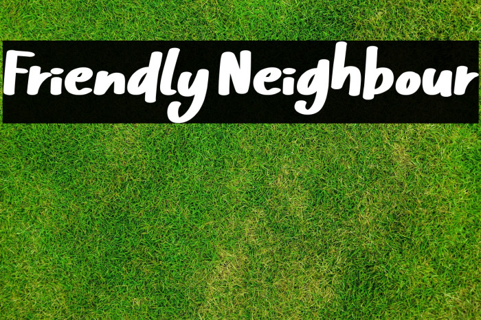 Friendly Neighbour خط examples