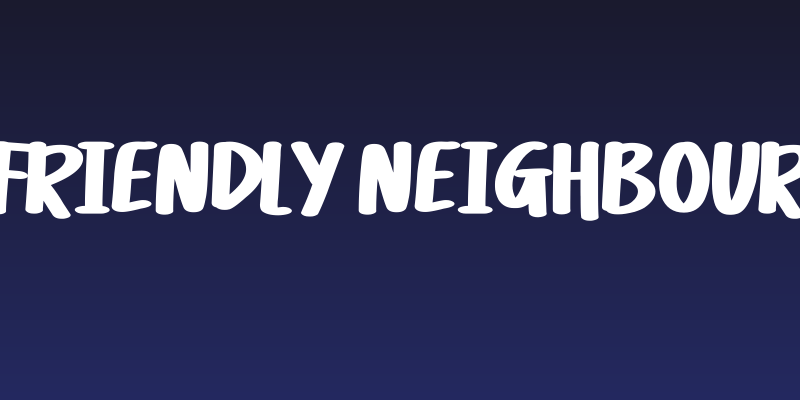 Friendly Neighbour Social Header