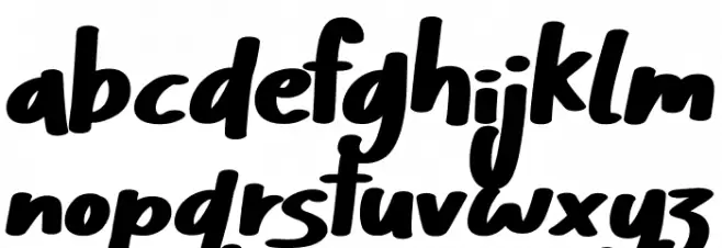 Friendly Neighbour Font LOWERCASE