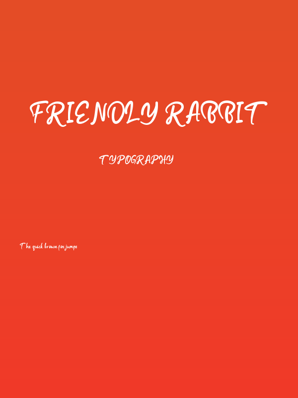 Friendly Rabbit Poster