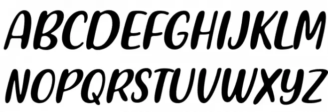 Friendly Schoolmates Italic フォント 大文字