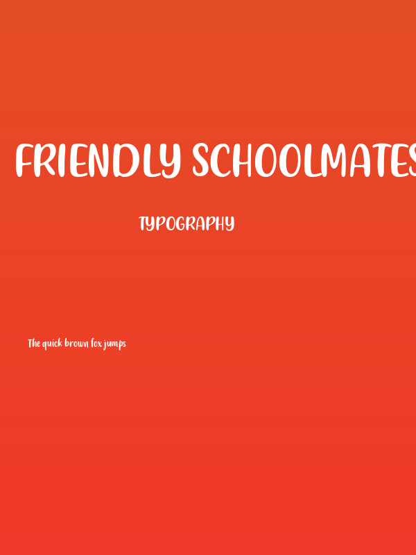 Friendly Schoolmates Poster