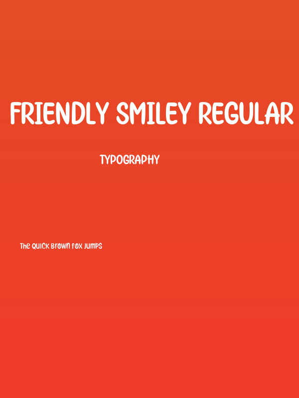 Friendly Smiley Regular Poster