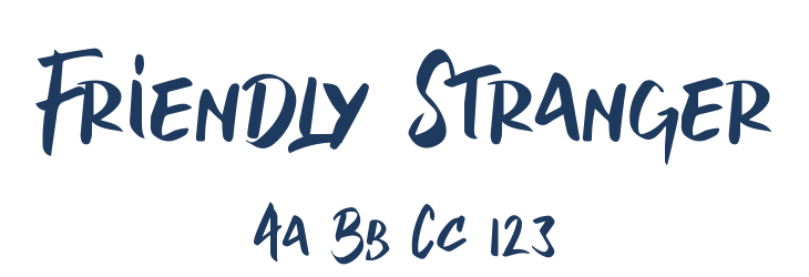 Friendly Stranger Font Preview