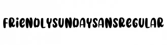 Friendly Sunday Sans Regular  Fuentes Gratis Descargar