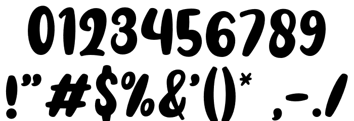 Friendly Sunday Sans Regular Font OTHER CHARS