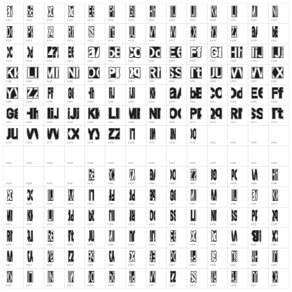FriendlyFireMagic Character Map