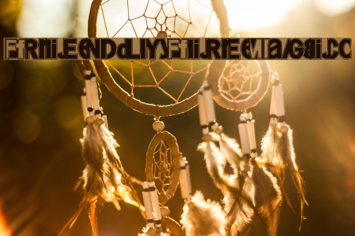 FriendlyFireMagic Font examples