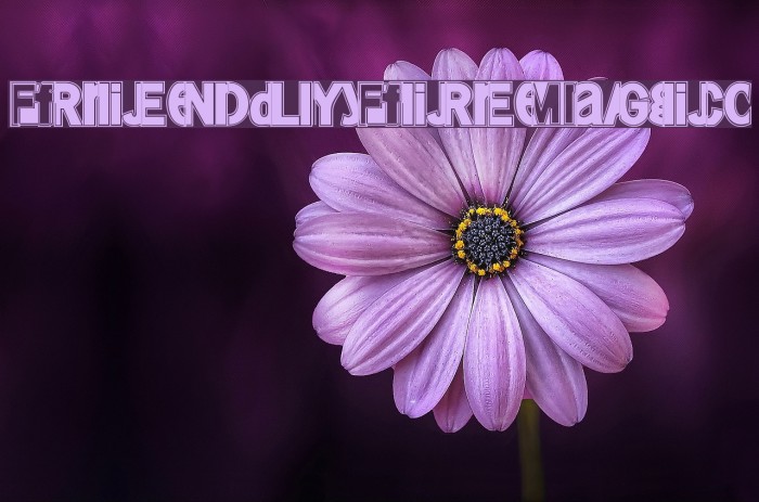 FriendlyFireMagic Font examples