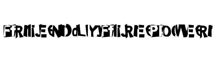 FriendlyFirePower  Free Fonts Download