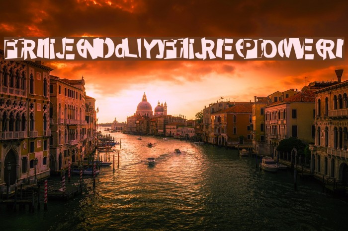 FriendlyFirePower Font examples