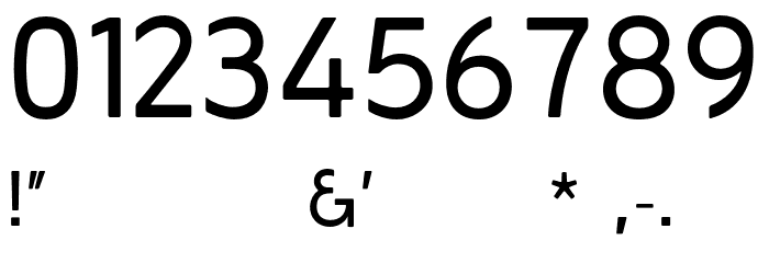 FriendlyGothic フォント その他の文字