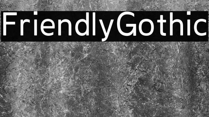 FriendlyGothic Example 3