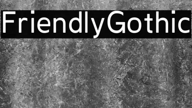 FriendlyGothic Шрифта examples