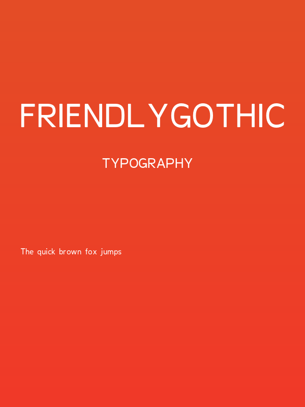 FriendlyGothic Poster