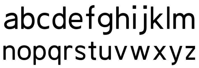 FriendlyGothic フォント 小文字