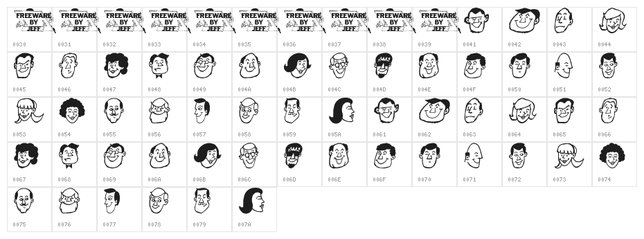 Friends & Neighbors JL Character Map