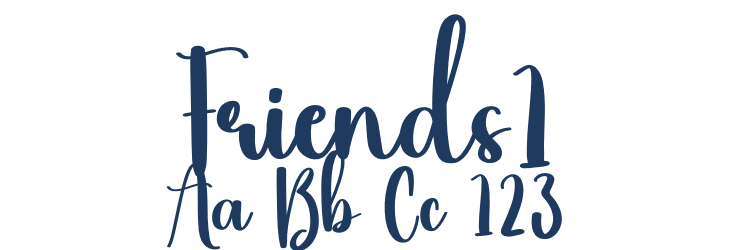 Friends1 Font Preview