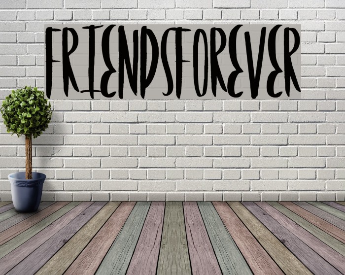 FriendsForever Font examples